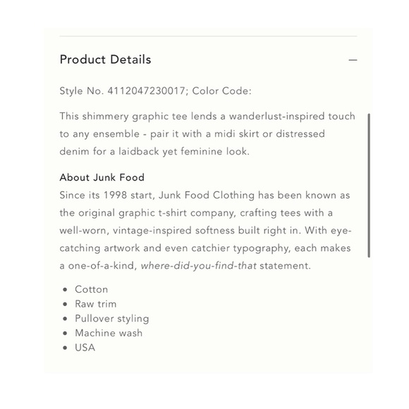 Anthro // Junk Food Aloha Maui Graphic Tee NWOT🌛 - Picture 6 of 14